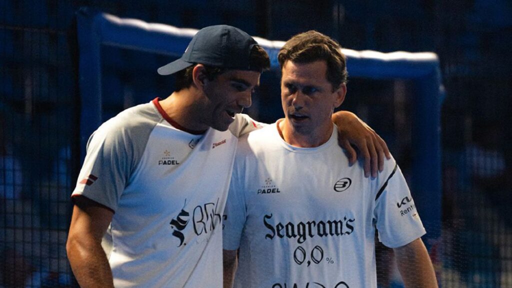 Juan Lebrón y Paquito Navarro en el Premier Padel Málaga P1 2024