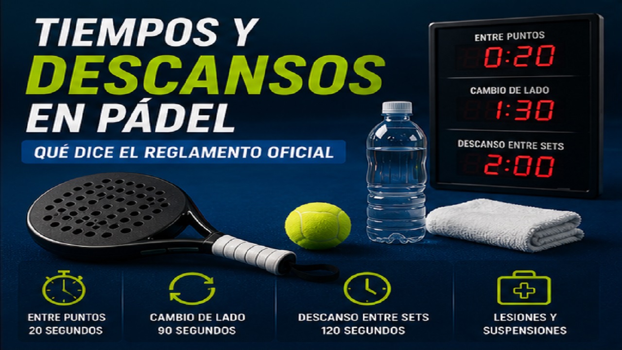 Tiempos y Descansos en Pádel: Qué Dice el Reglamento Oficial