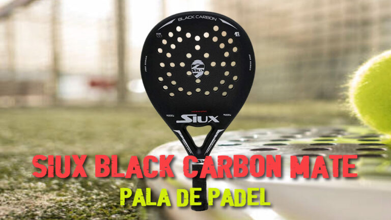 Pala de pádel SIUX Black Carbon Mate
