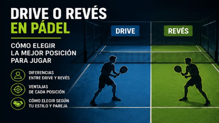 Drive o Revés en Pádel: Cómo Elegir la Mejor Posición para Jugar