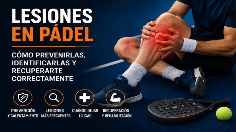 Lesiones en Pádel: Cómo Prevenirlas, Identificarlas y Recuperarte Correctamente