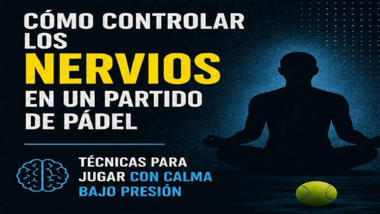 Cómo controlar los Nervios en un Partido de Pádel: Técnicas para Jugar con Calma bajo Presión