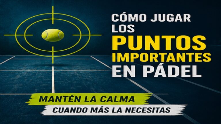 Cómo Jugar los Puntos Importantes en Pádel: Mantén la Calma Cuando Más la Necesitas