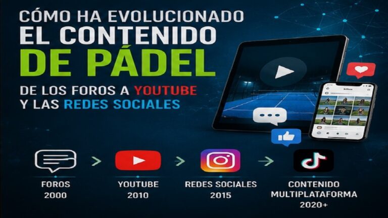 Cómo Ha Evolucionado el Contenido de Pádel en Internet: De los Foros a YouTube y las Redes Sociales